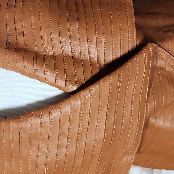 MARCIANO LOS ANGELES Women's Brown Jacket Used Once 100% Lamb - Picture 2 of 16